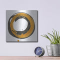 'Amber Enso 2' by Chris Paschke – Metal Wall Art, 12x12 room view