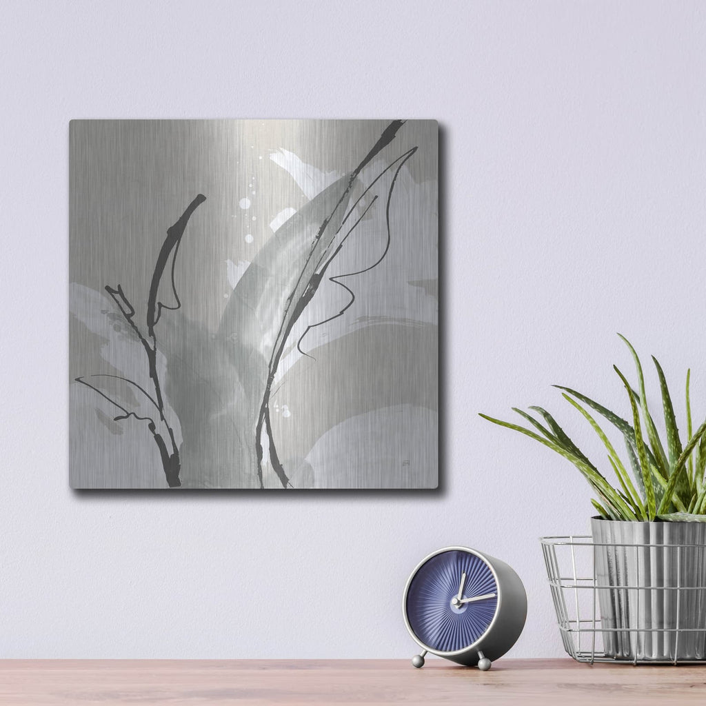 'Touch Of Gray V' by Chris Paschke – Metal Wall Art, 12x12 room view
