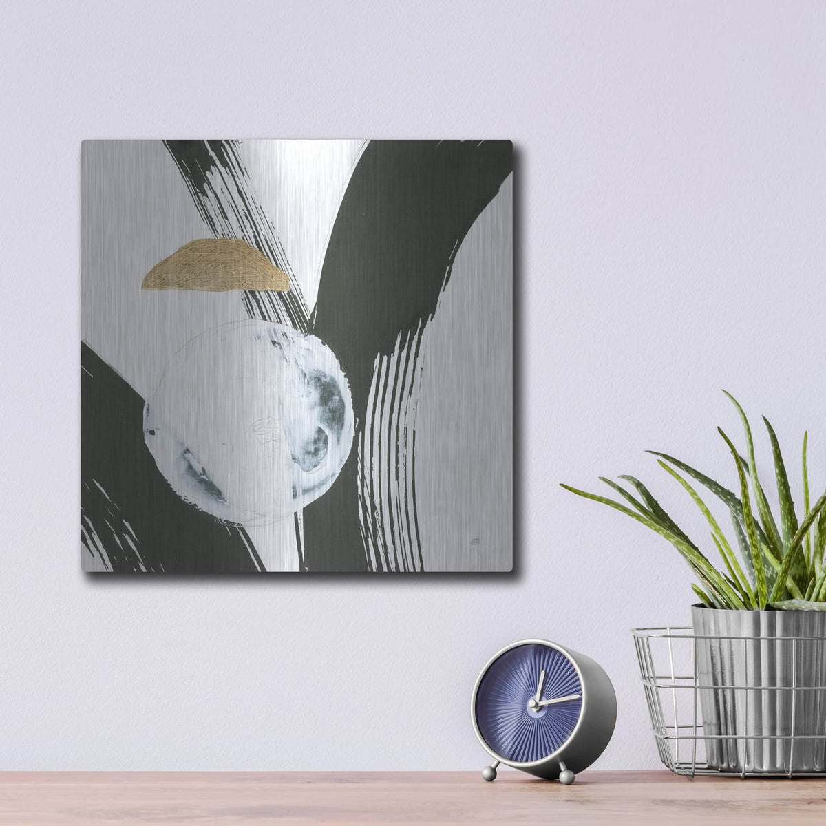 'Many Moons 3' by Chris Paschke – Metal Wall Art, 12x12 room view