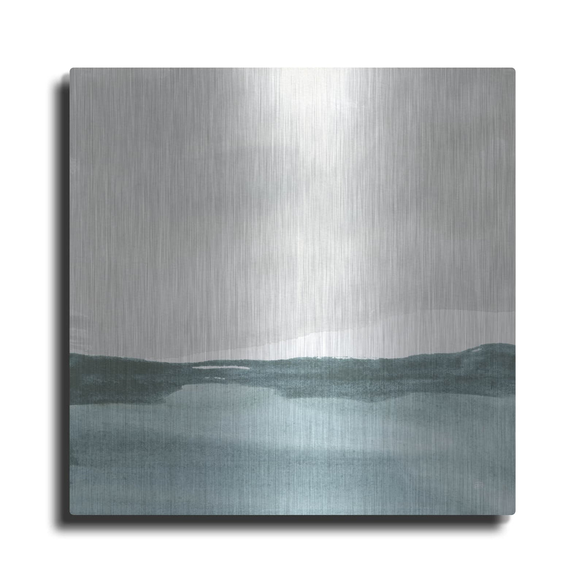 'Tranquil Silver Sea 1' by Chris Paschke – Metal Wall Art
