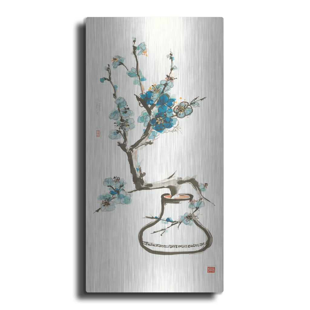 'Blue Blossom' by Chris Paschke – Metal Wall Art
