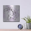 'Midnight Plum Leaf 1' by Chris Paschke – Metal Wall Art, 12x12 room view