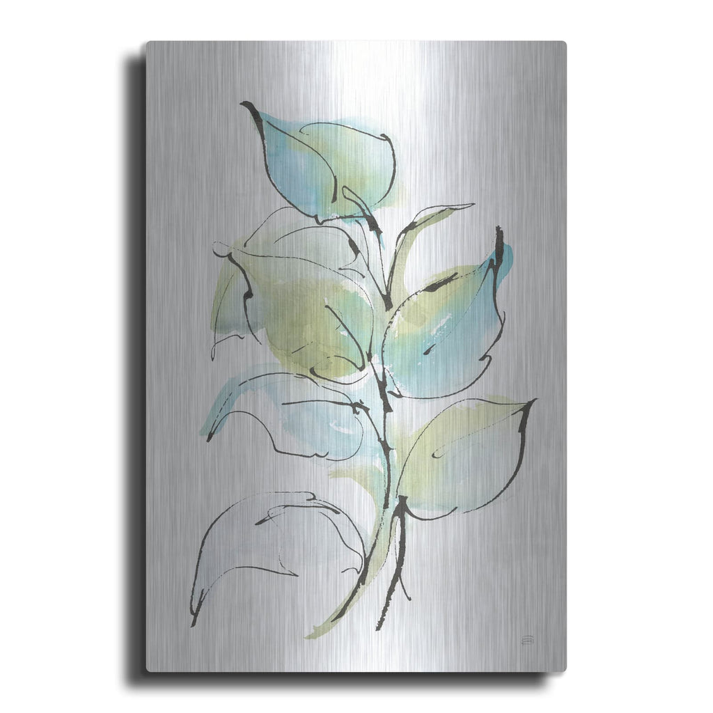 'Textured Leaves 2' by Chris Paschke – Metal Wall Art