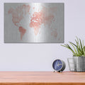 'Watercolor Wanderlust Coral' by Laura Marshall – Metal Wall Art, 16x12 room view