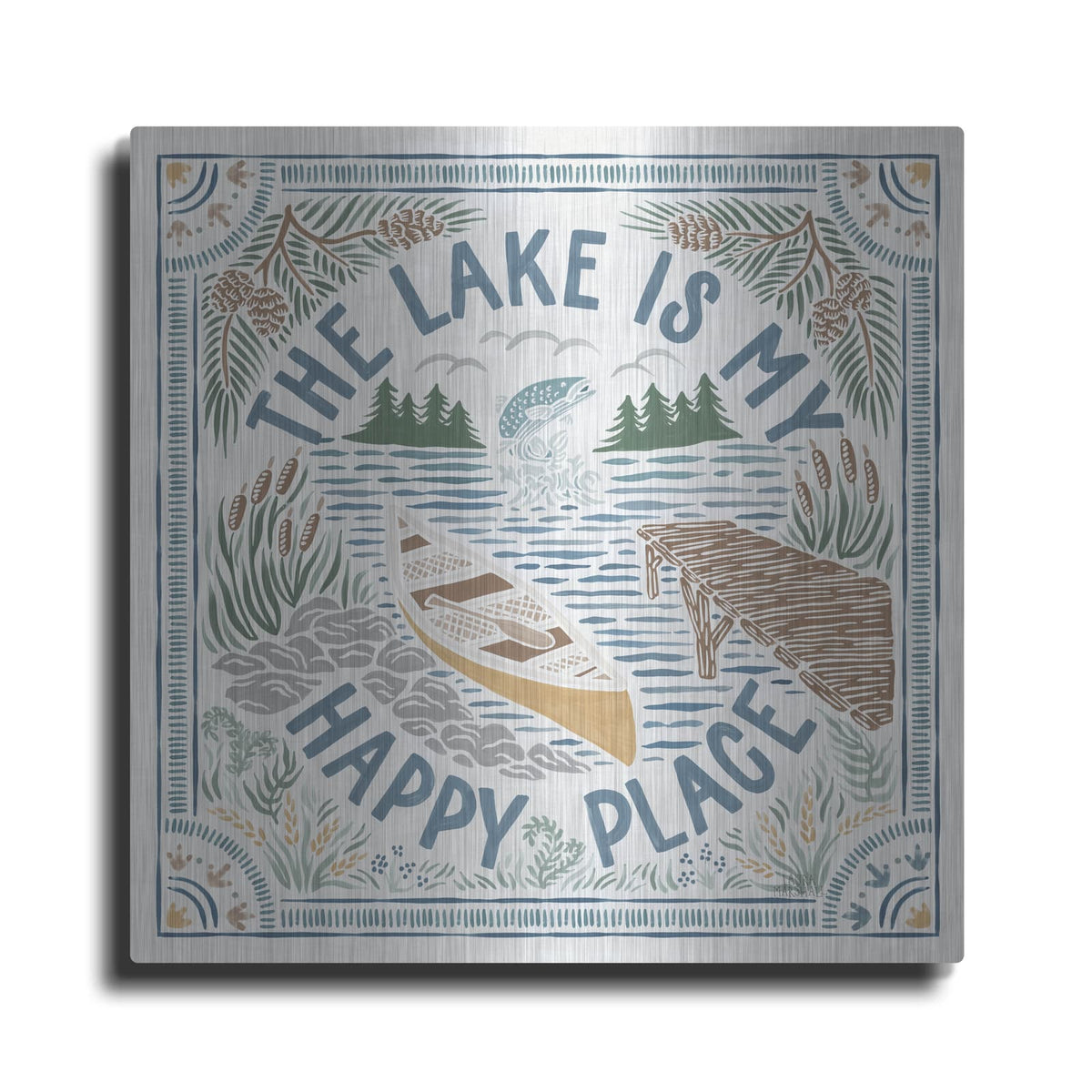 'Lakeside Days 3' by Laura Marshall – Metal Wall Art