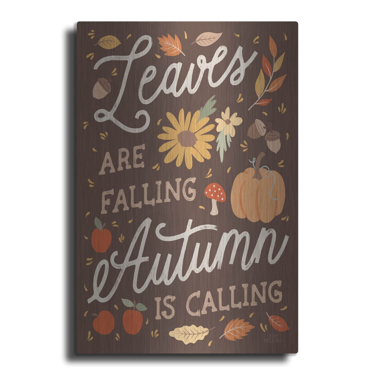 'Harvest Wishes 4' by Laura Marshall – Metal Wall Art