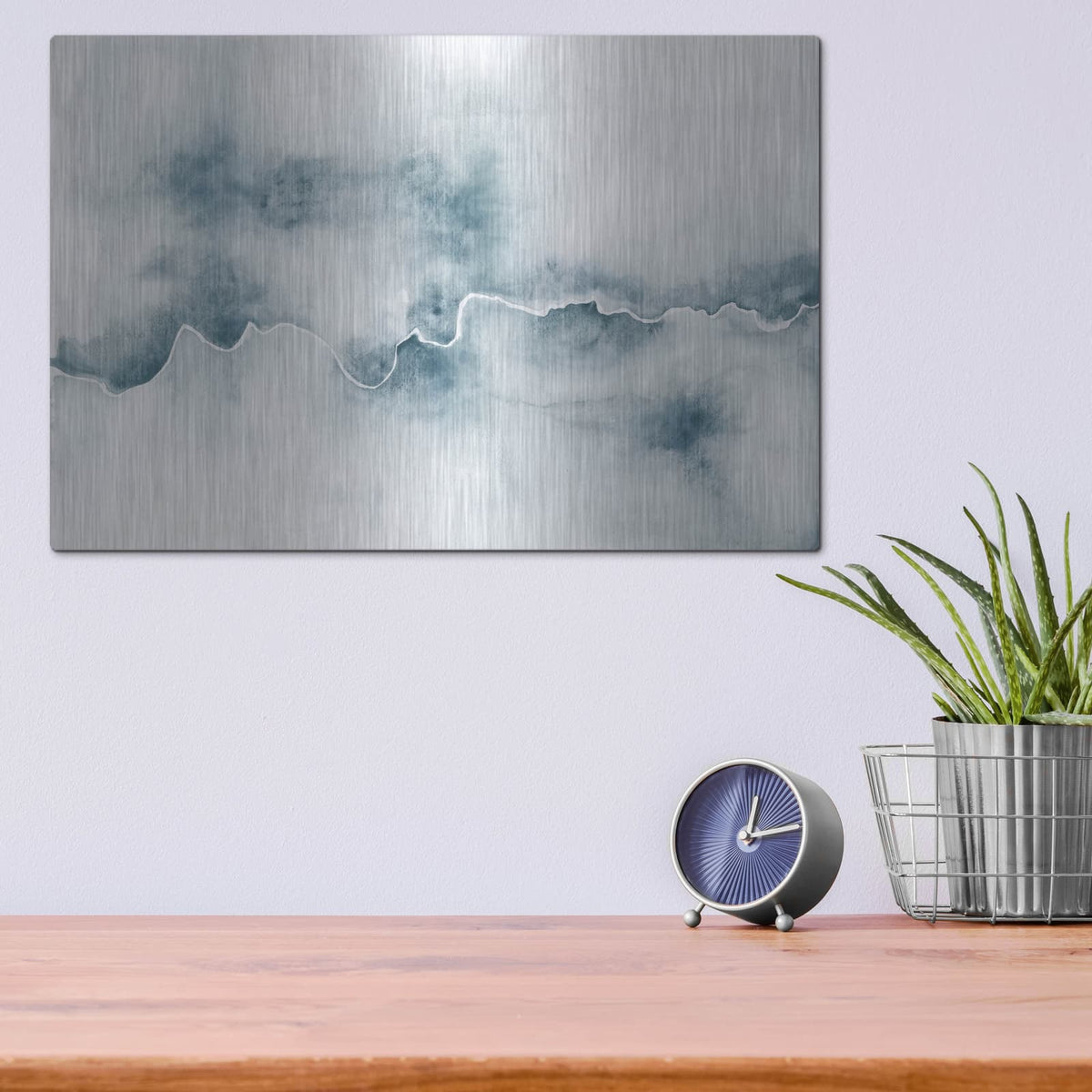 'Flow' by Laura Marshall – Metal Wall Art, 16x12 room view