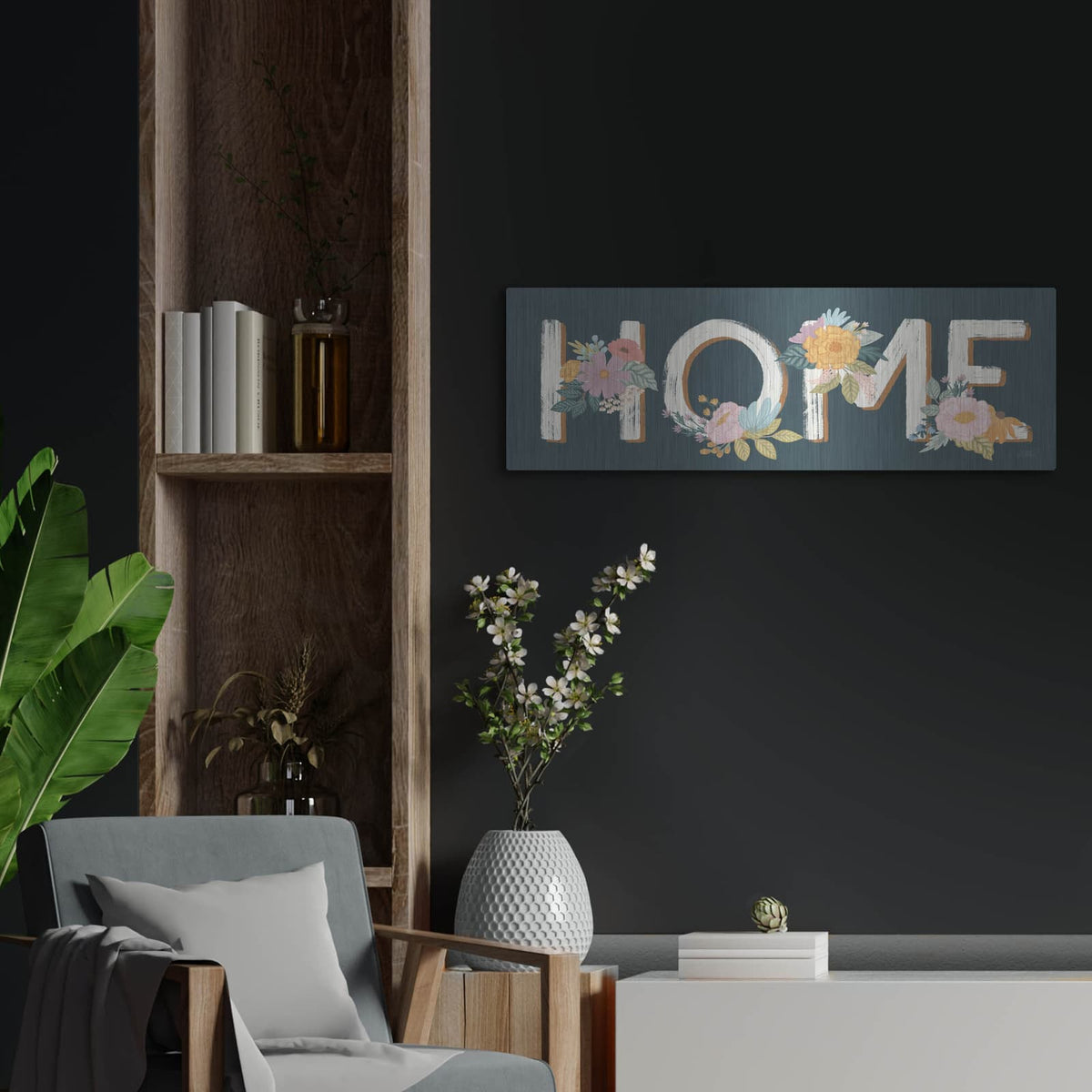 'September Sweetness Ix' by Laura Marshall – Metal Wall Art, 36x12 room view