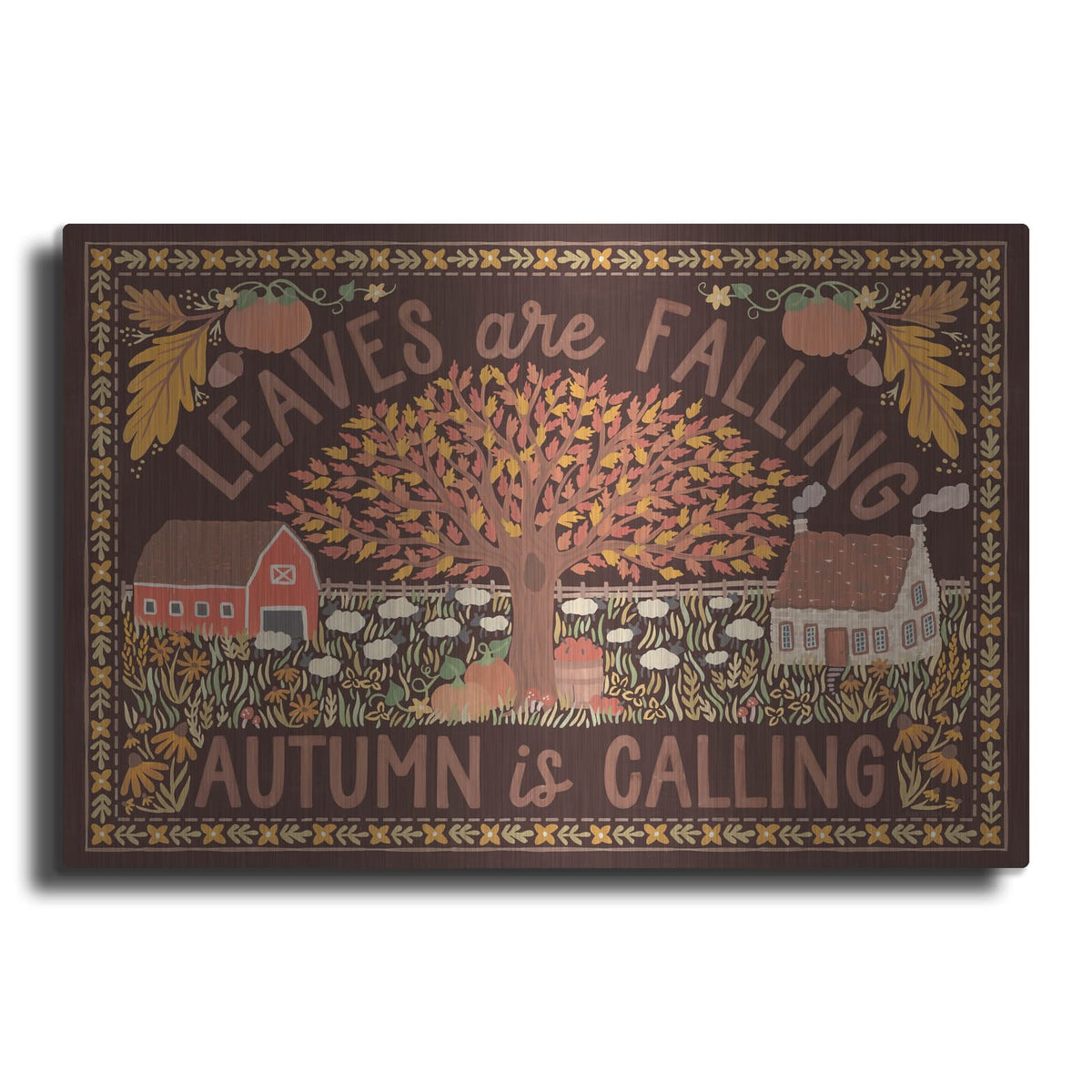 'Autumn Days 1 Dark' by Laura Marshall – Metal Wall Art