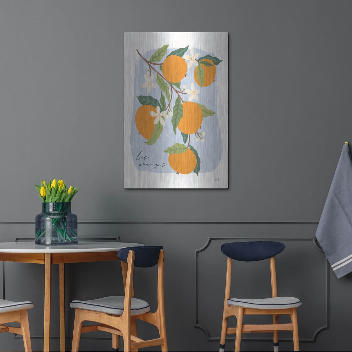 'Marche Aux Fruits 1 V2' by Laura Marshall – Metal Wall Art, 24x36 room view