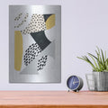 'Luminous Tumble 2 Yellow' by Laura Marshall – Metal Wall Art, 12x16 room view