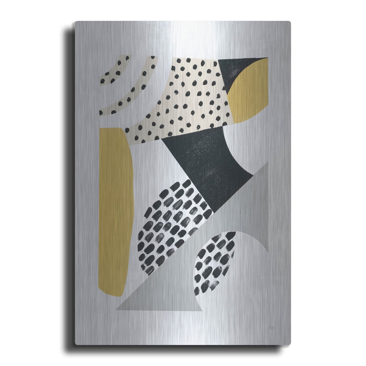 'Luminous Tumble 2 Yellow' by Laura Marshall – Metal Wall Art