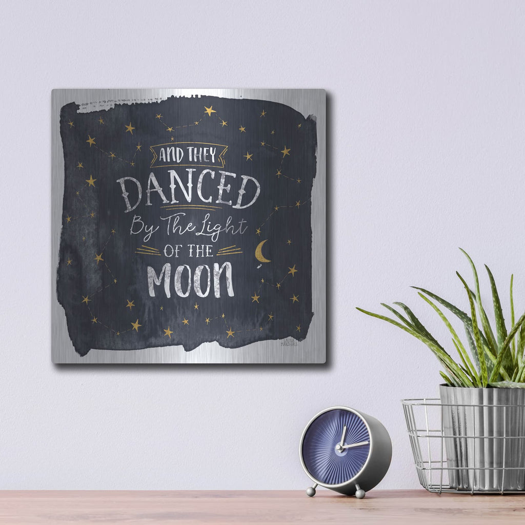 'Celestial Love 2 Sq' by Laura Marshall – Metal Wall Art, 12x12 room view