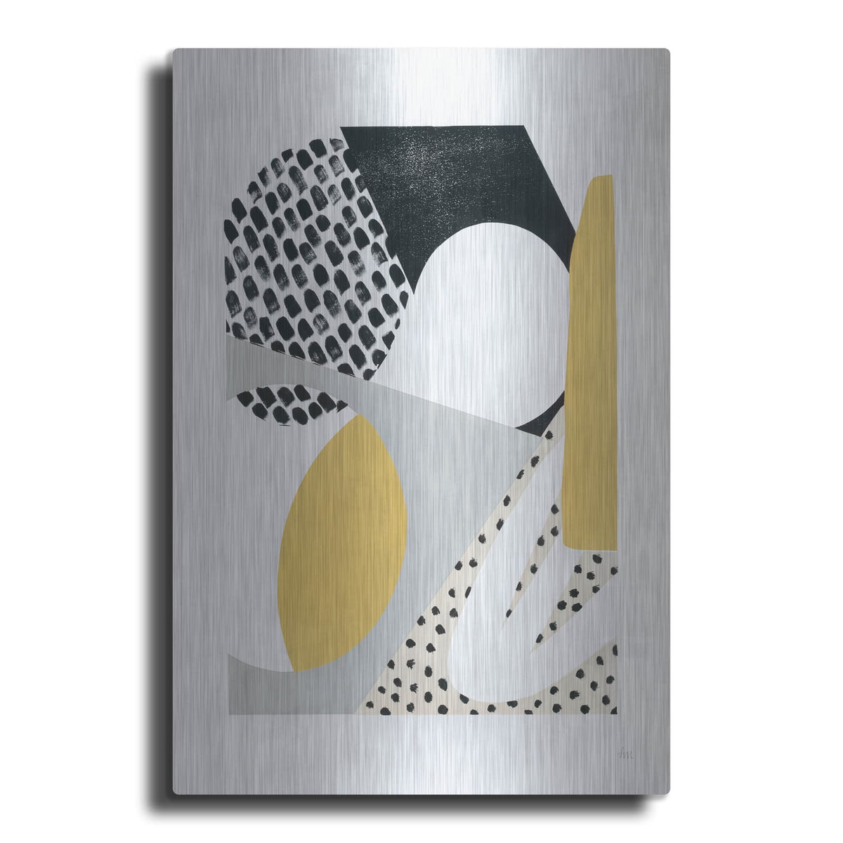 'Luminous Tumble 1 Yellow' by Laura Marshall – Metal Wall Art