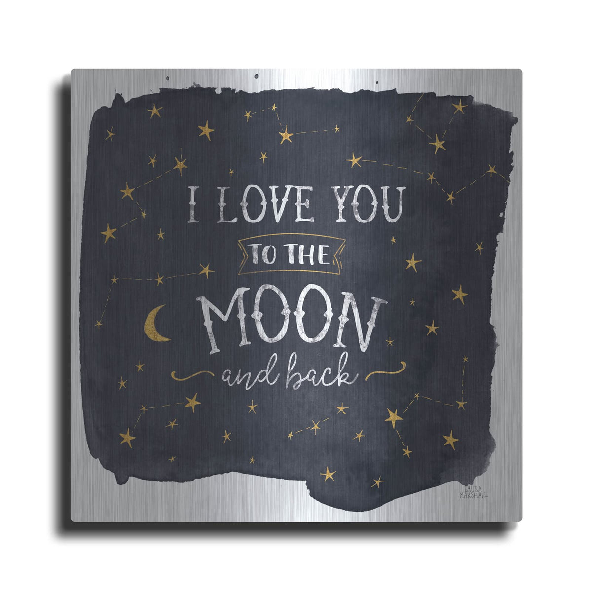 'Celestial Love 1 Sq' by Laura Marshall – Metal Wall Art