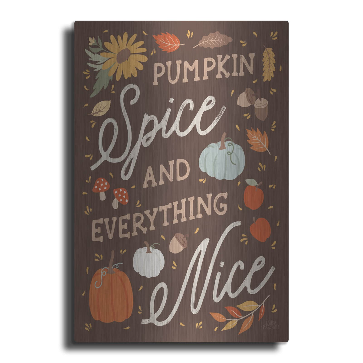 'Harvest Wishes V' by Laura Marshall – Metal Wall Art