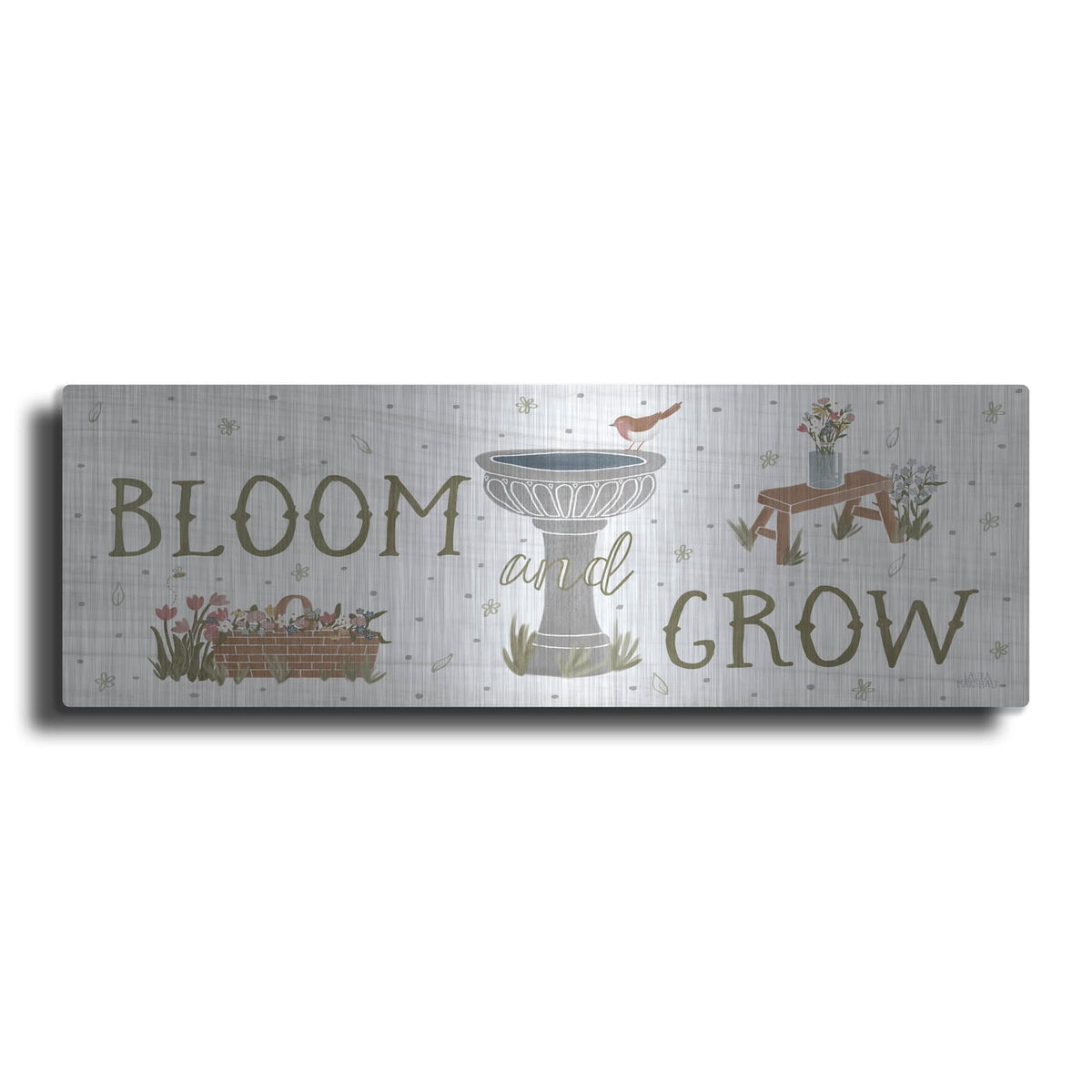 'Blooming Garden V3' by Laura Marshall – Metal Wall Art