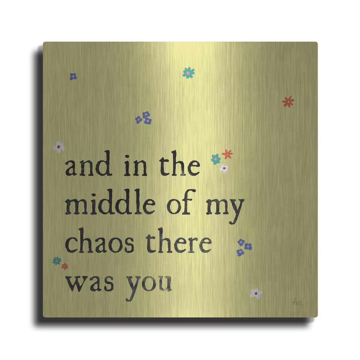 'Simple Romance 1 Colorful' by Laura Marshall – Metal Wall Art
