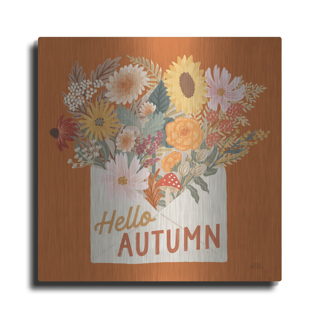 'Autumn Meadow 4' by Laura Marshall – Metal Wall Art