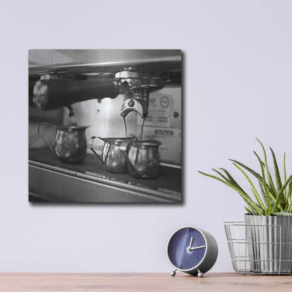 'Coffeehouse 2' by Laura Marshall – Metal Wall Art, 12x12 room view