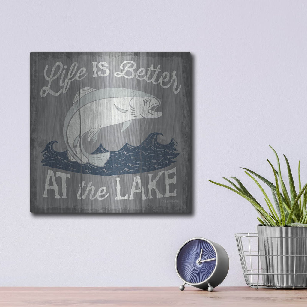 'Up North V' by Laura Marshall – Metal Wall Art, 12x12 room view