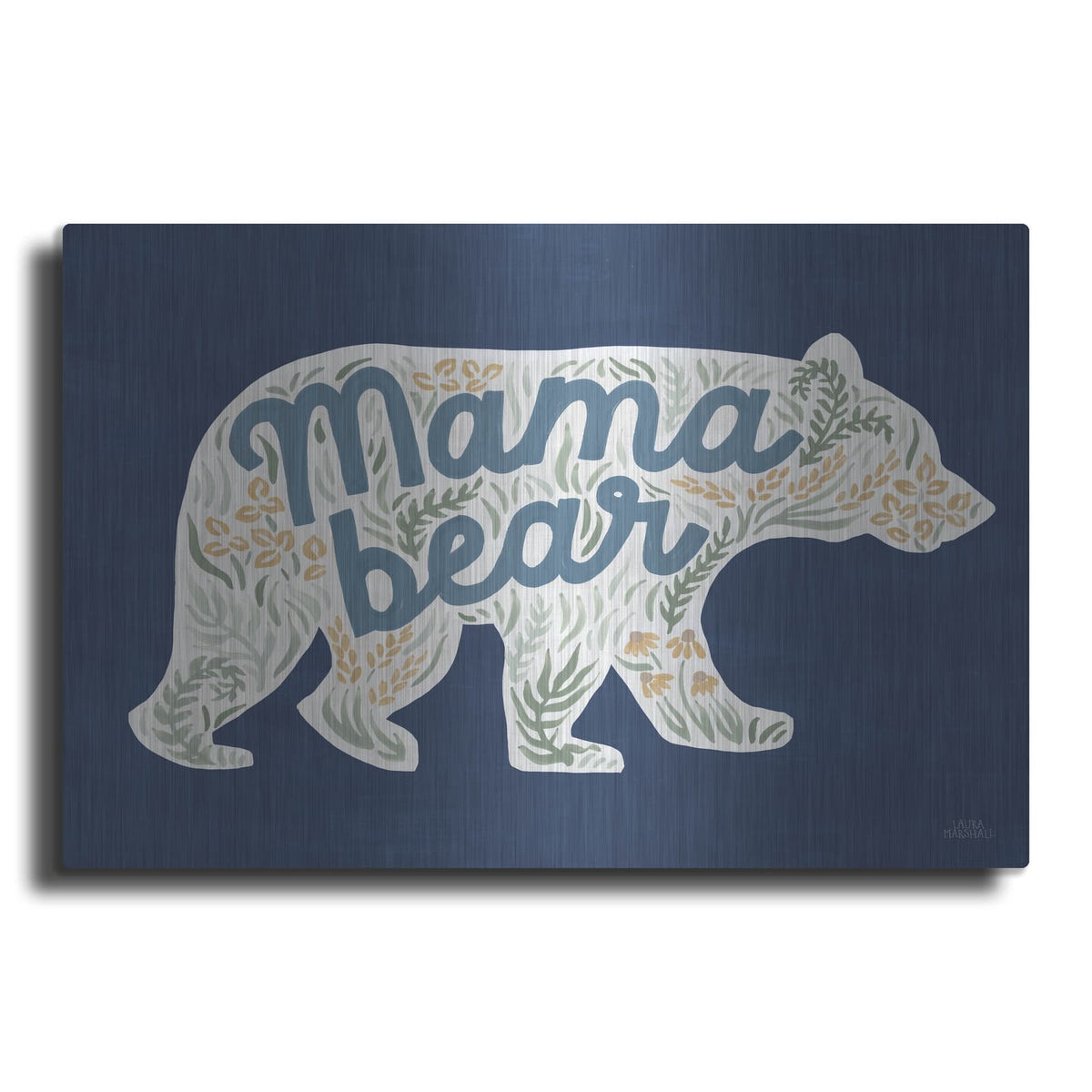 'Lakeside Days Xi Blue' by Laura Marshall – Metal Wall Art