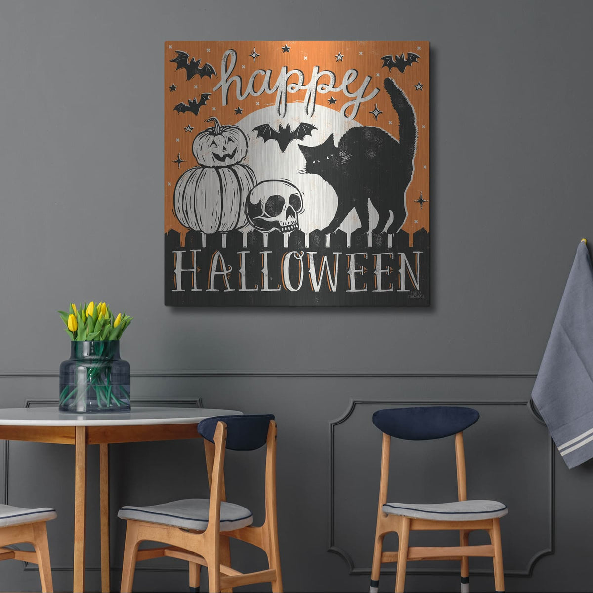 'Hocus Pocus 4' by Laura Marshall – Metal Wall Art, 36x36 room view