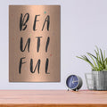 'Colorful Bold Words 2' by Laura Marshall – Metal Wall Art, 12x16 room view
