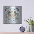 'Lakeside Days 4' by Laura Marshall – Metal Wall Art, 12x12 room view