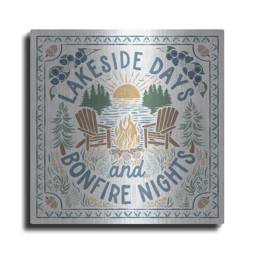 'Lakeside Days 4' by Laura Marshall – Metal Wall Art