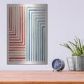 'Red And Blue Sunset 3' by Laura Marshall – Metal Wall Art, 12x16 room view