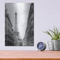 'Eiffel Glimpse' by Laura Marshall – Metal Wall Art, 12x16 room view