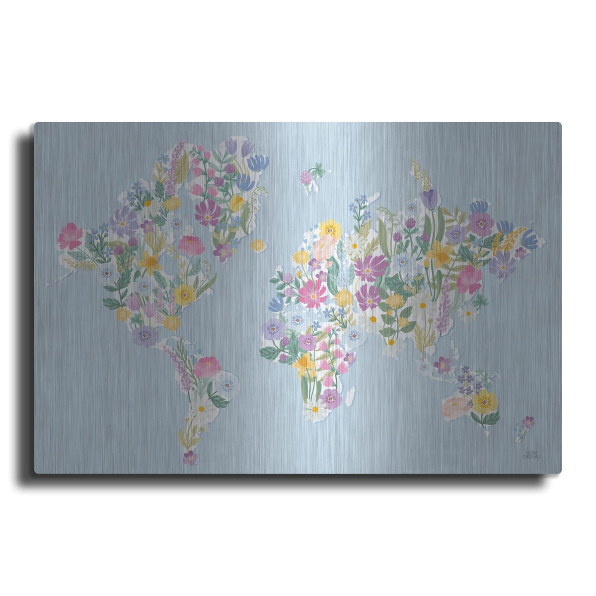 'Spring Meadow World' by Laura Marshall – Metal Wall Art