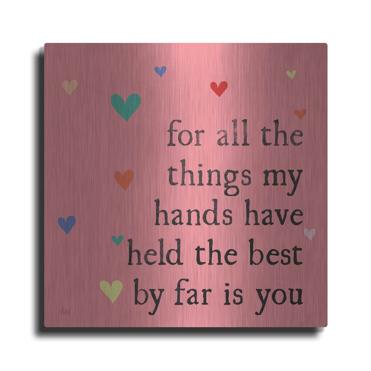 'Simple Romance 2 Colorful' by Laura Marshall – Metal Wall Art
