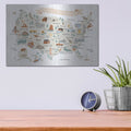 'Around The World 2' by Laura Marshall – Metal Wall Art, 16x12 room view