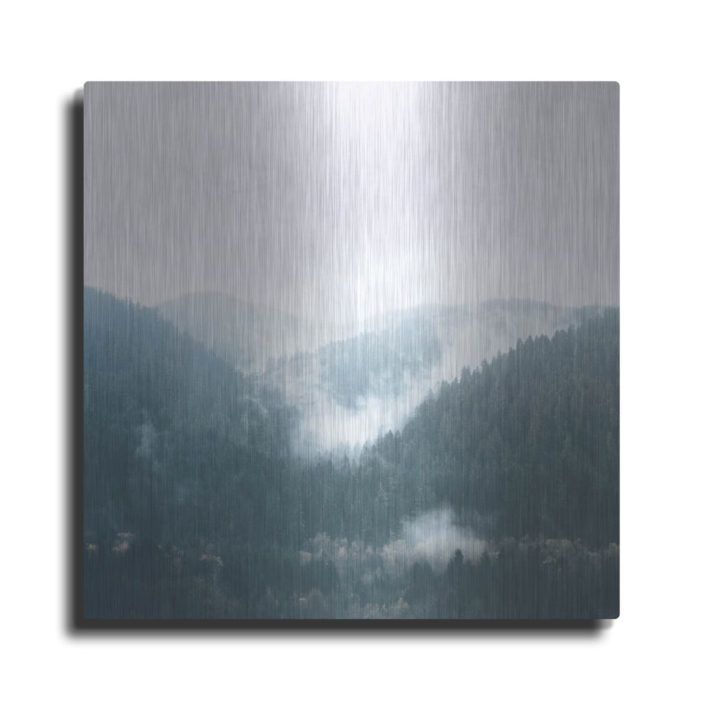 'Landscape 1 Blue' by Laura Marshall – Metal Wall Art