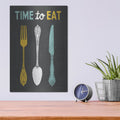 'Retro Diner Time To Eat' by Michael Mullan – Metal Wall Art, 12x16 room view