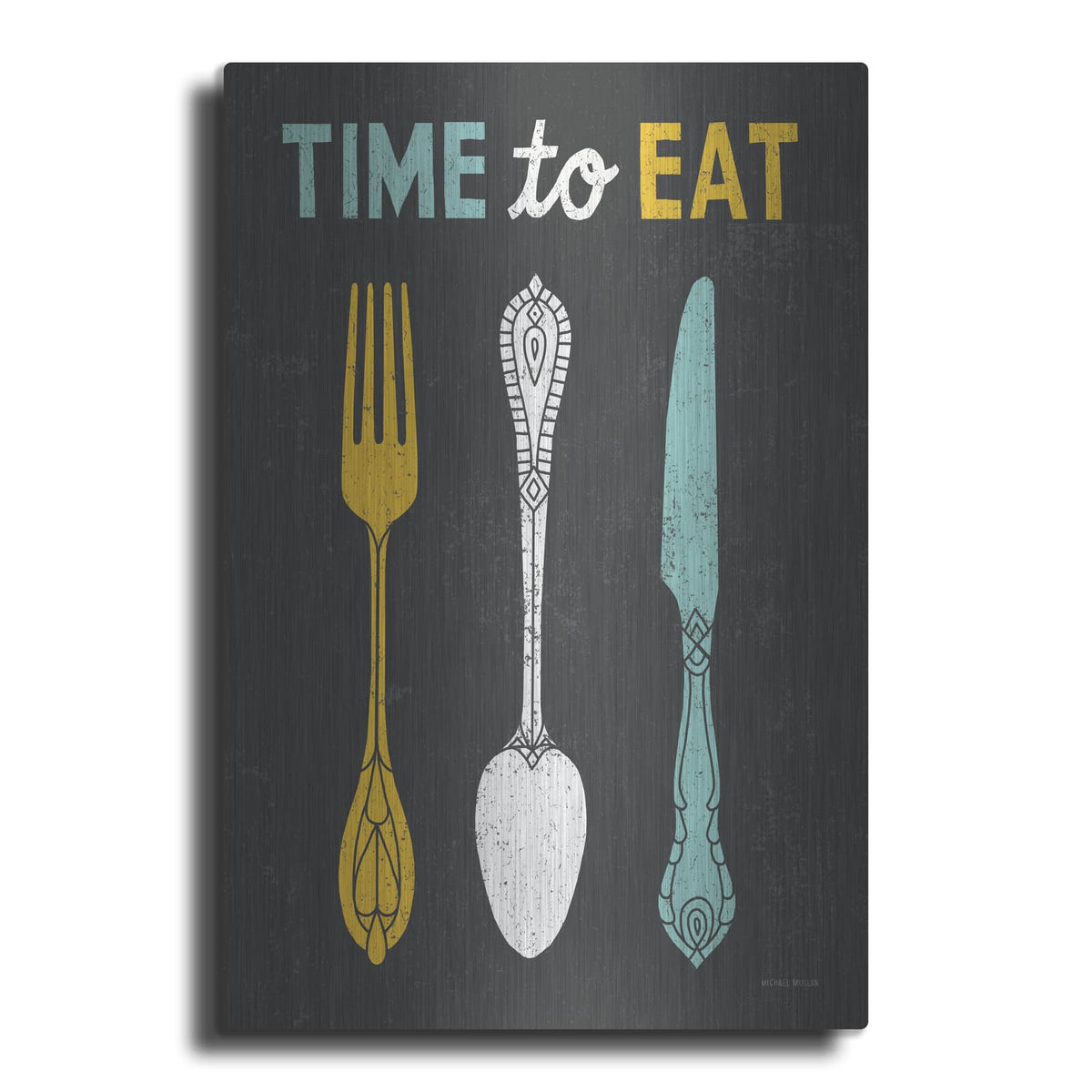 'Retro Diner Time To Eat' by Michael Mullan – Metal Wall Art