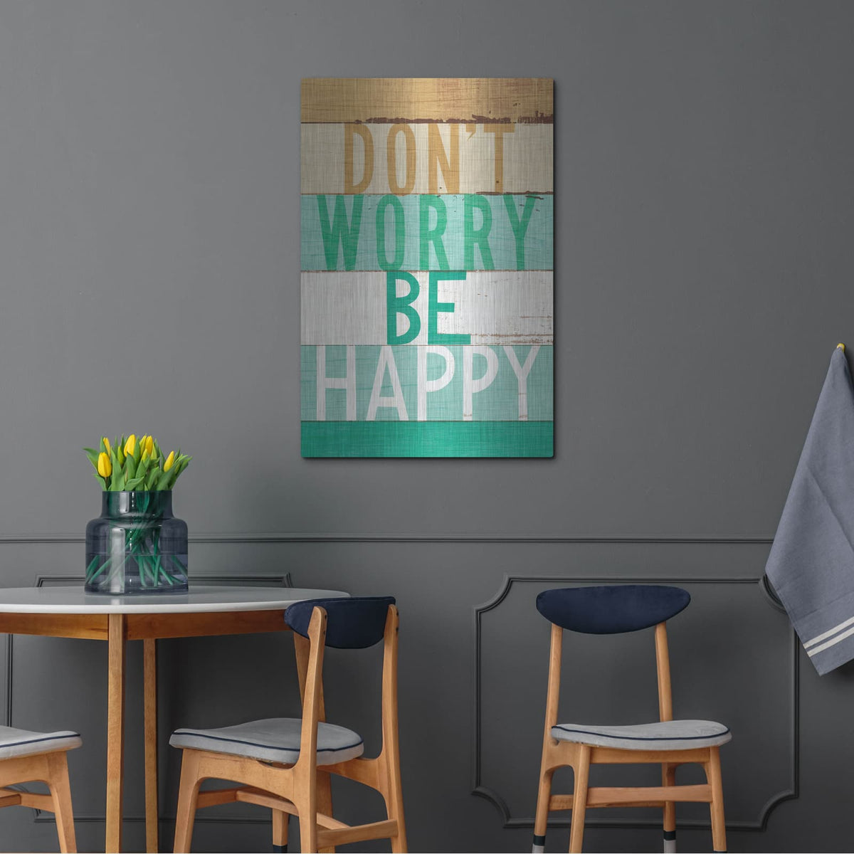 'Beachscape Inspiration 6 Green' by Michael Mullan – Metal Wall Art, 24x36 room view