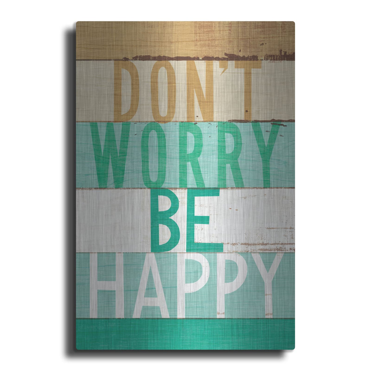 'Beachscape Inspiration 6 Green' by Michael Mullan – Metal Wall Art