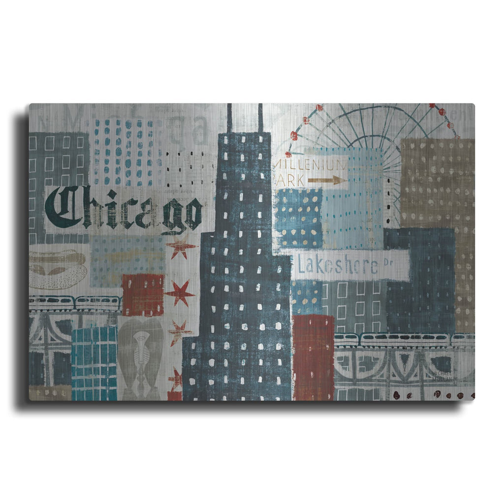 'Hey Chicago 2' by Michael Mullan – Metal Wall Art