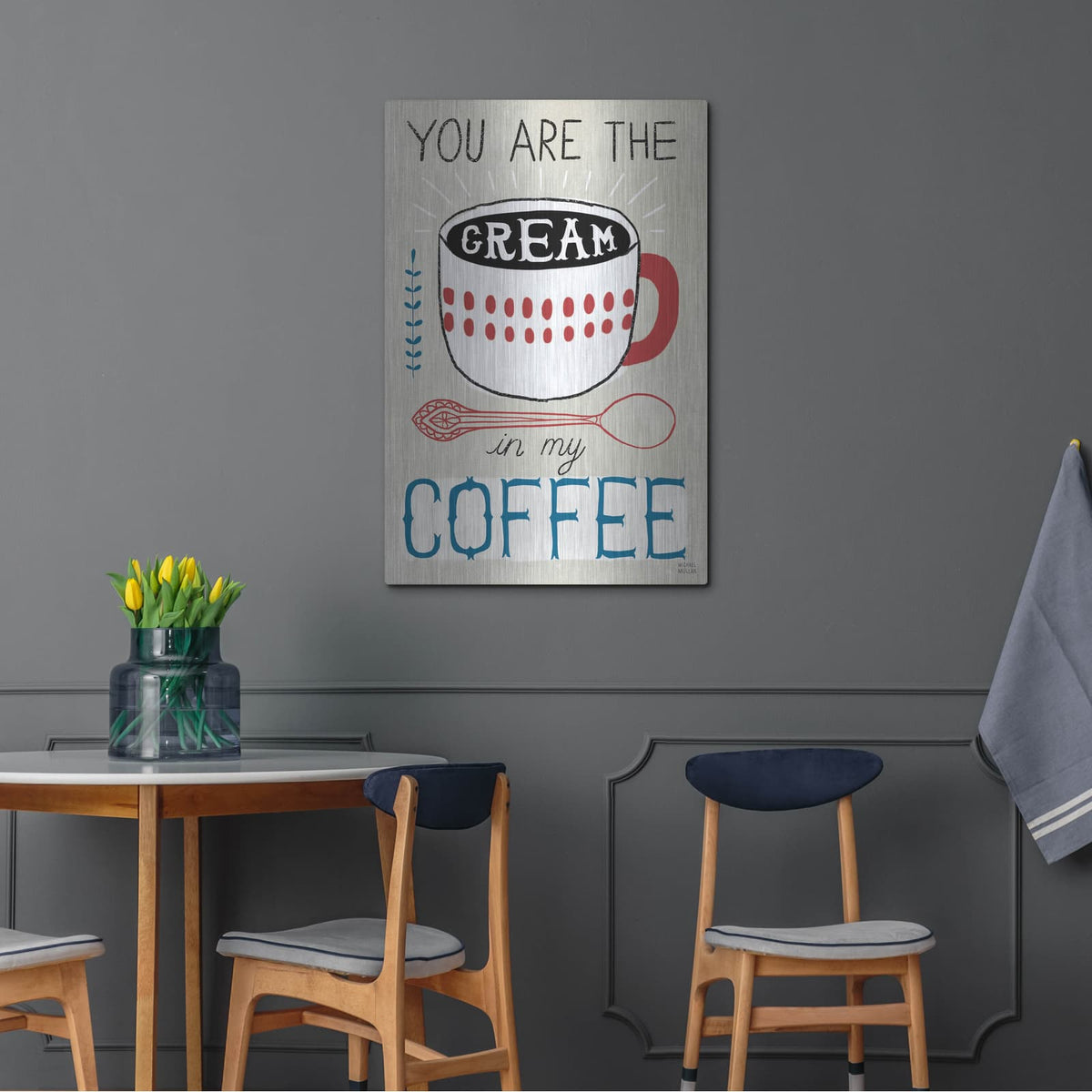 'Cream In Your Coffee' by Michael Mullan – Metal Wall Art, 24x36 room view