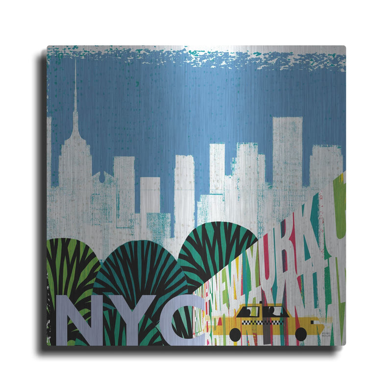 'New York City Life Nyc' by Michael Mullan – Metal Wall Art