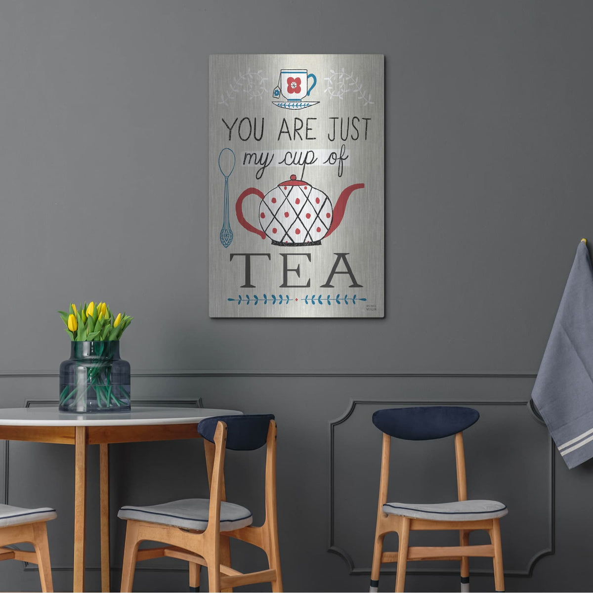 'Cup Of Tea' by Michael Mullan – Metal Wall Art, 24x36 room view