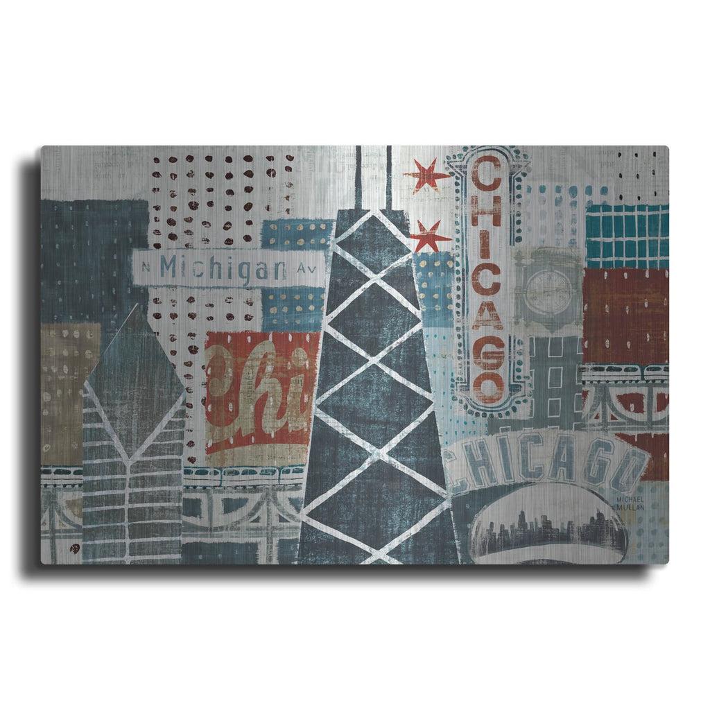 'Hey Chicago 3' by Michael Mullan – Metal Wall Art