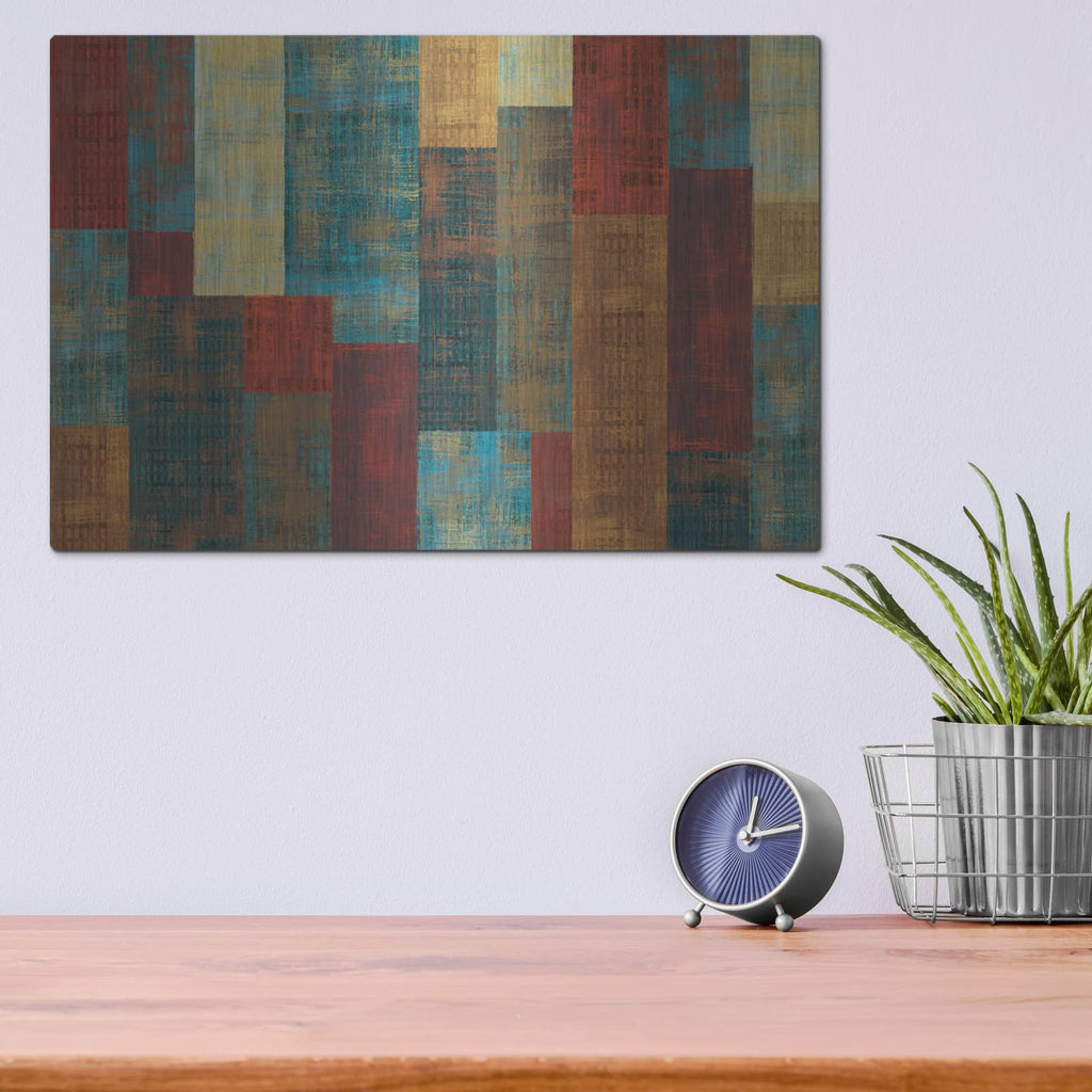 'Majestic City Abstract' by Michael Mullan – Metal Wall Art, 16x12 room view