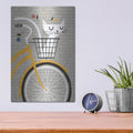 'Cruising Cat Yellow' by Michael Mullan – Metal Wall Art, 12x16 room view