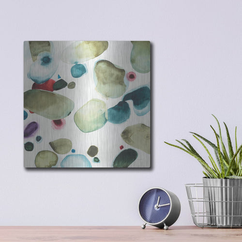 '15423 - What If 3' by Shirley Novak – Metal Wall Art, 12x12 room view