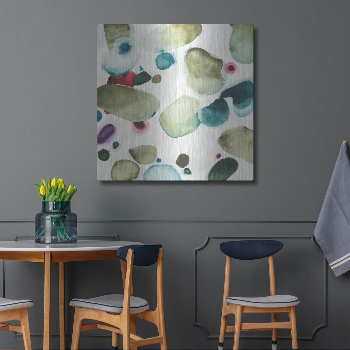 '15423 - What If 3' by Shirley Novak – Metal Wall Art, 36x36 room view