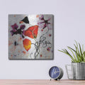 'The Black Poppy' by Shirley Novak – Metal Wall Art, 12x12 room view